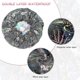 thumbnail image 2 of 6 Pieces Shower Caps Bathing Hair Cap Reusable Shower Hat Waterproof Bath Cap, 2 of 5