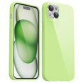thumbnail image 1 of Funda para iPhone 15 Svanove 6.1" de TPU suave, verde claro, 1 of 7