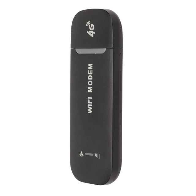 Enrutador WiFi 4G negro, hasta 10 usuarios, conexión estable y fácil, USB Plug and Play, enrutador 4G LTE para punto de acceso, tarjeta micro SIM, teléfono y PC.