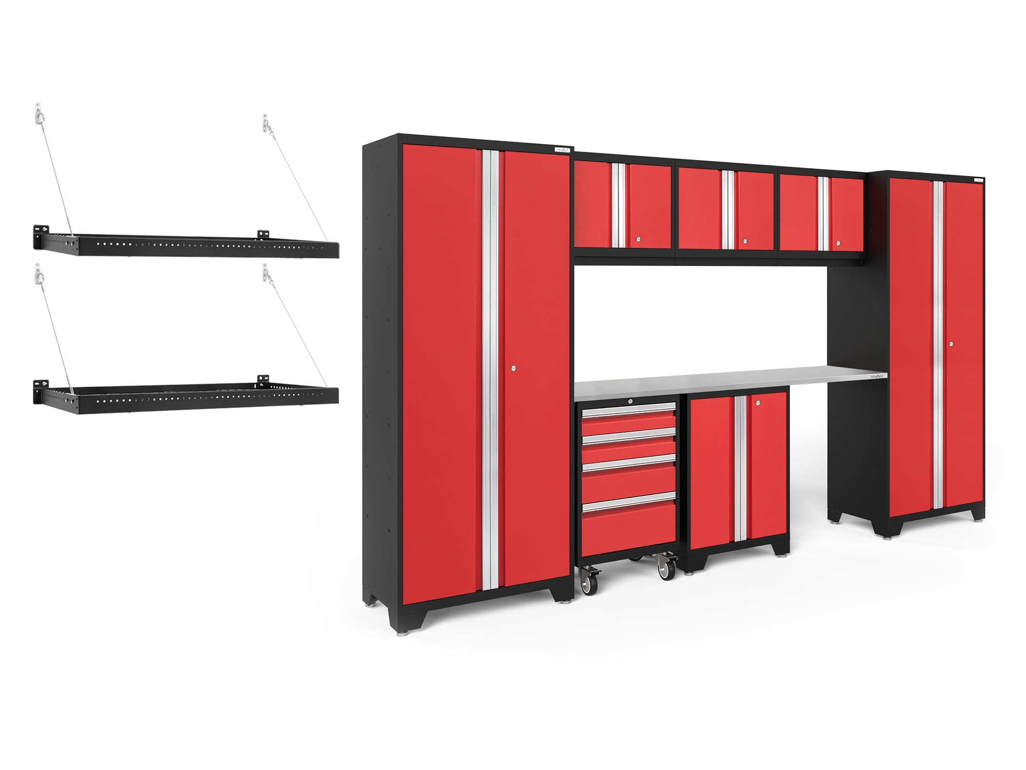 NewAge Products Bold Series Red 10 Piece Set, Heavy Duty 24