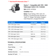 thumbnail image 2 of Starter 1 - Compatible with 1995 - 2002 Volkswagen Cabrio 2.0L 4-Cylinder - Autopart Premium, 2 of 2