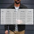 thumbnail image 4 of HBGVBA Men's Classic Denim Trucker Jacket, Button Front Point Collar Coat, Flap Chest Pockets Long Sleeve Casual Outerwear, 4 of 6