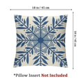 thumbnail image 4 of nygtbtfer Christmas Pillow Covers Blue Christmas Decorations Snowflake Throw Pillow Covers&nbsp;Winter Holiday Decor Cushion Case for Sofa&nbsp; 18x18in, 4 of 7