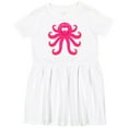 thumbnail image 3 of Inktastic Octopus Sea Creature Pink Girls Girls Toddler Dress, 3 of 5