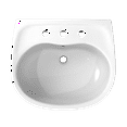 thumbnail image 4 of TOTO® Supreme® Oval Basin Pedestal Bathroom Sink with CEFIONTECT for 8 Inch Center Faucets, Cotton White - LPT241.8G#01, 4 of 5