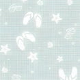thumbnail image 6 of HAOXIT Aqua Round Fitted Tablecloth,Beach Theme Sea Shells Starfishes Print Elastic Edged Polyester Tablecover, Fits Round Table, for Dining Banquet, and White 31"-35, 6 of 8