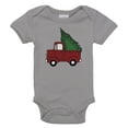 thumbnail image 5 of Spunky Stork Christmas Tree Wagon Car Truck Boys Organic Baby Kids Shirt, 5 of 9