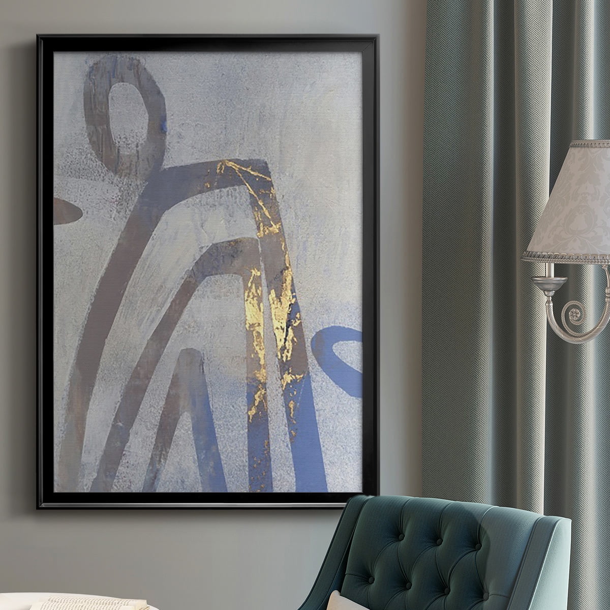 Linx II Premium Framed Print, in Gold, Black, or Silver - Ready to Hang