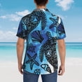 thumbnail image 6 of Bixox Men's Hawaiian Shirts Men's Turtle Print Short-Sleeve Shirt-Small, 6 of 8