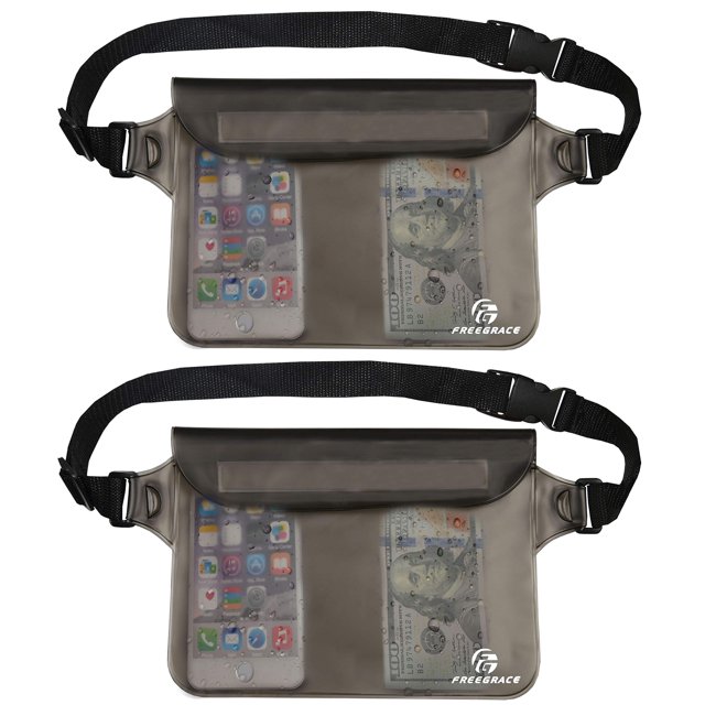 Riñonera impermeable Freegrace, 23 x 17 cm, 10 m, bolsas seguras