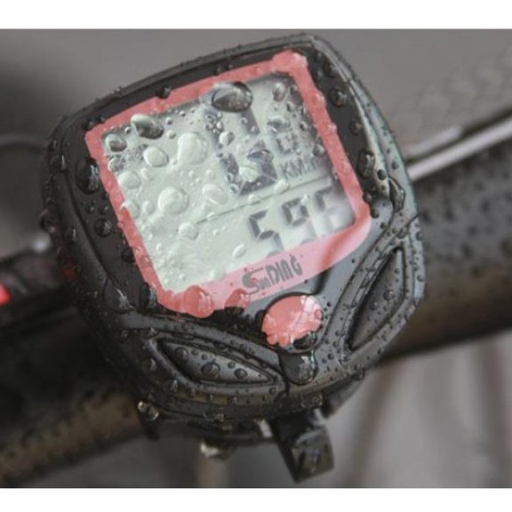 2 tier LCD display Bike Bicycle Cycle Computer Odometer Speedometer +cable New BETT