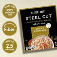 thumbnail image 2 of Better Oats Steel Cut Oatmeal, Apples and Cinnamon Oatmeal, Hearty, 10 Steel Cut Oatmeal Packets, 12.3 oz Pack, 2 of 11