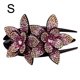 thumbnail image 3 of Pinza para el pelo con doble flor y diamantes de imitación para mujer, pinza para el pelo con cristales, pasadores para peinar el cabello, tocado con diamantes de imitación para mujeres y niñas, 3 of 11