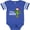 Football Blue and White, variant on Feliz Navidad Christmas Cactus in Santa Hat Boys or Girls Baby Bodysuit