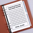 thumbnail image 4 of Savings Challenge Wallet Planners Book Portátil 100 sobres Savings Challenge Carpeta reutilizable para planificador de presupuesto, 4 of 5
