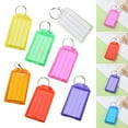 thumbnail image 2 of Mightlink 20Pcs Plastic Key Tags with Label Lightweight Writeable Removable Key Ring Tag Lightweight Colorful Key Organization Label, 2 of 6