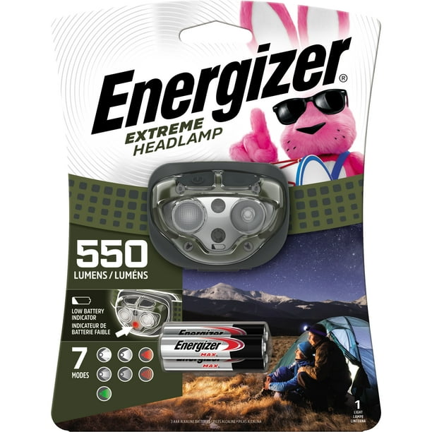 Energizer Vision HD+ 550 Lumen Extreme LED Headlamp, Includes (3) AAA