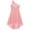Pink-A, variant on Girls Chiffon One Shoulder Flowers Wedding Bridesmaid High Low Dress Pageant Prom Ball Gown
