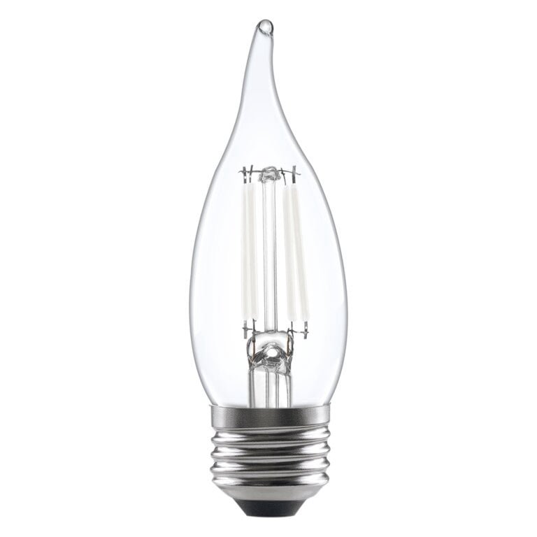 SYLVANIA LED 3.5W (40W Eqv) Soft White Decor Light Bulbs, B10, E26 Base, Dim, White Filament (16 Pk)