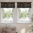 thumbnail image 2 of LALILO Kitchen Curtain Valance Halloween Pumpkin Head Scary Rod Pocket Window Curtain 52"x 18" Set of 2, 2 of 7