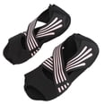 thumbnail image 3 of 1 par de calcetines de yoga sin dedos, antideslizantes, de suela suave, ligeros, para pilates, ballet y barra, para mujer, 3 of 14