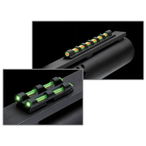 TRUGLO GOBBLE-DOT UNIVERSAL SHOTGUN FIBER OPTIC GREEN/RED FIBER OPTIC GREEN BLACK