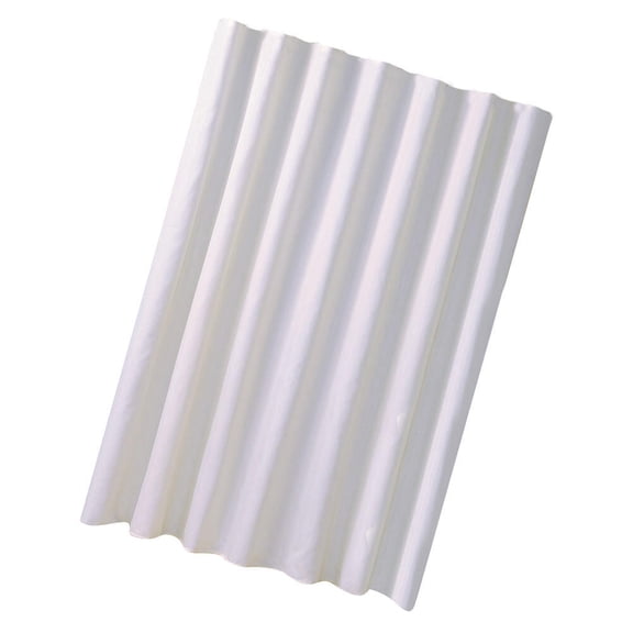 Mobestech White Polyester Shower Curtain Waterproof and Moisture-Proof for Bath