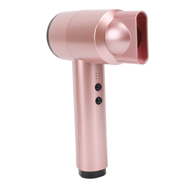 M Buder Secador de Pelo Inalámbrico Recargable 5000mAh Batería 6 Velocidades Secado Rápido Portátil Viaje Cuidado del Cabello Oro Rosa Enchufe EU 23.8 cm / 9.3 inches