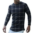 thumbnail image 1 of DPTALR T-Shirt à Manches Longues Imprimé Col Rond Décontracté pour Hommes, 1 of 3
