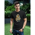 thumbnail image 2 of Golden Japanese Dragon Drawing T-Shirt Men -Image by Shutterstock, Male x-Large, 2 of 4