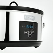Crock-Pot Programmable 7-Quart MyTime Cook & Carry Slow Cooker, Stainless Steel