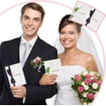 thumbnail image 5 of 2 Set Wedding Vow Books Officiant Wedding Day Card Bride and Groom Shower Gifts Booklet Keepsake Vow Renewal Notebook His and Hers Marriage Vows Cards with a Bow Tie or a Tulip, 5 of 9