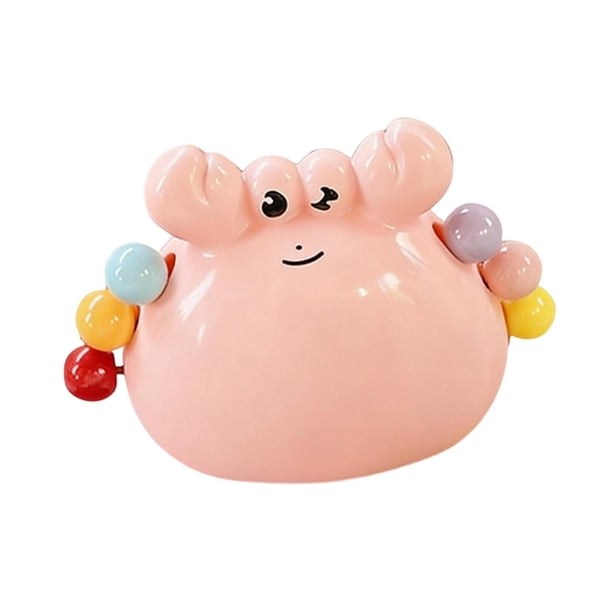 Juego de tenedores de fruta con soporte para cangrejos, lindos tenedores de postre, decoración de mesa de plástico para Rosa