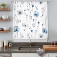 thumbnail image 5 of Blue Floral Spring Sheer Curtains 72 Inches Long, Farmhouse Poppy Botanical Light Filering Curtains, Breathable Simi Curtain Privacy Drapes for Living Room Bedroom Lightweight Window Treatment, 5 of 9