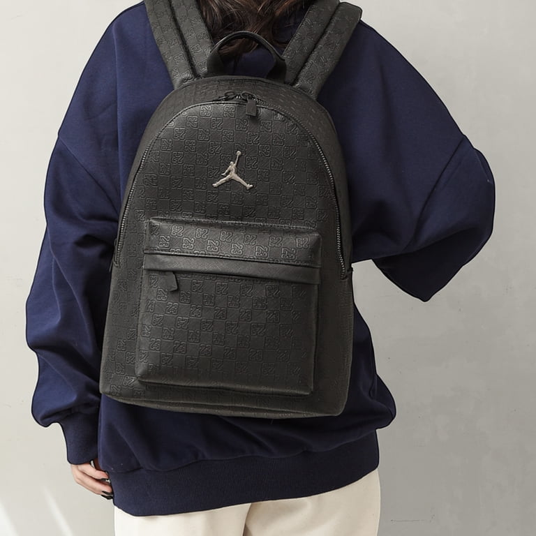 New Jordan Monogram Full-Size Backpack in Black, Adult - Walmart.com