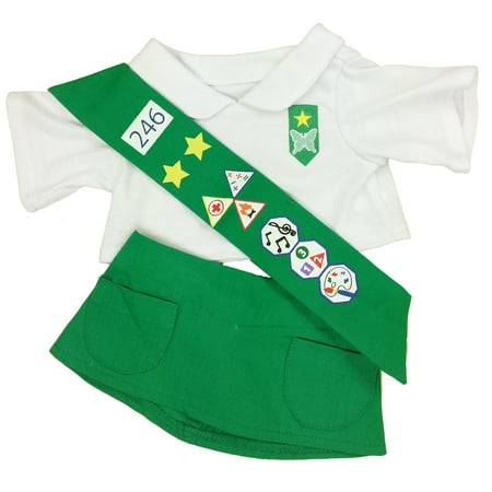 - Girl Scout Green Outfit Teddy Bear Clothes Outfit Fits Most 14