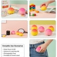 thumbnail image 6 of 2026 New Peach Squishy, Squishy Peach, 2Pcs Realistic Peach Shaped Fruit Squeeze Balls, Soft Flexible Fidget Toys Decompression Gift, Pink and Yellow, 6 of 9