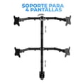 thumbnail image 2 of Soporte de Mesa o Escritorio para 4 Monitores Ele-Gate HOLD67 Pantalla 13 A 27, 2 of 4