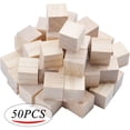 thumbnail image 3 of 50pcs Wood Cubes Square Blocks Unfinished Cubic Wooden for Math Counting Craft Childlike Game,2cmx2cmx2cm, 3 of 8