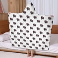 thumbnail image 5 of White Buffalo Pattern Hooded Bath Towel，60"x35" for Ages 3 To 12 Kids, Quick Dry Lightweight Soft Microfiber Hood Beach Towel Cover Up for Kids, 5 of 7