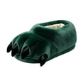 thumbnail image 2 of Kids Winter Solid Color Thickened Fleece House Slippers Claw, 2 of 7