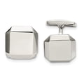 thumbnail image 3 of Auriga Fine Jewelry Stainless Steel Polished Cufflinks for Men, 3 of 6