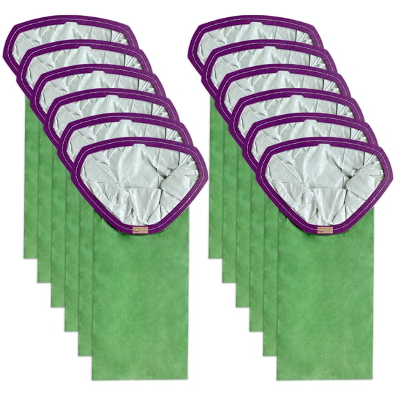 12 pack 107313 Intercept Micro Filter Bags Compatible with ProTeam 10 Quart Backpack Vacuum Super Coach Pro 10, GoFit 10, #107313 Replacement Vacuum Bags