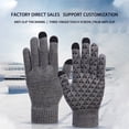 thumbnail image 4 of Sinhoon Winter Warm Texting Gloves for Women Men, Knit Gloves Touchscreen Anti-Slip Silicone Gel Thermal Soft Lining Elastic Cuff Texting Gloves, 4 of 7