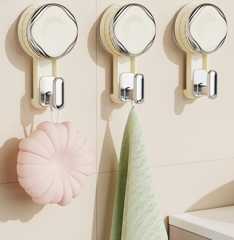 1 set of multifunctional adsorption hooks, knobs, suction cup hooks, household bathroom and kitchen traceless strong sticky hooks