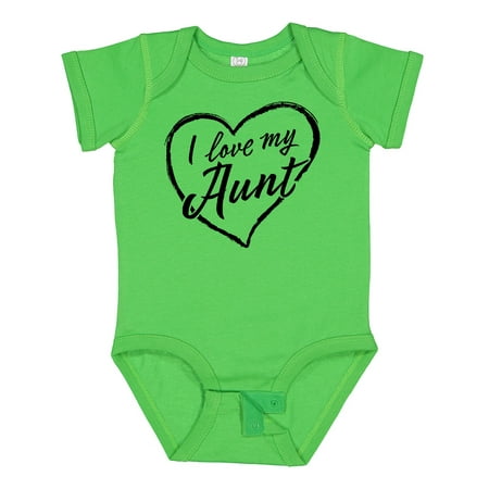 

Inktastic I Love My Aunt in Black Chalk Heart Boys or Girls Baby Bodysuit