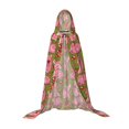 thumbnail image 7 of Honeii Cartoon Pigs Print Poncho Cape, Cloak Coat, Snuggly Hooded Wearable Blanket, Hooded Cape For Teenagers,Halloween Costumes-Small, 7 of 7
