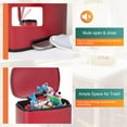 thumbnail image 3 of PayLessHere 13Gal Red Trash Can - Stainless Steel w/Foot Pedal & Soft Close, 3 of 7