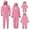 01-Pink, variant on KICILVS Christmas Matching Pajamas Family Cute Reindeer Onesie Pajamas Holiday Deer Hooded Zip Up Jumpsuit Sleepwear for Festive Cheer