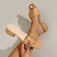 thumbnail image 2 of Summer Plus Size Sandals for Women Fashionable Casual Wearable Outerwear Versatile Open Toe Low Heel Slippers, 2 of 9